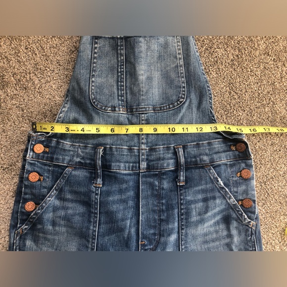 Madewell Skinny Overalls in Adrian Wash Blue Denim Size Small Distressed - Picture 11 of 16